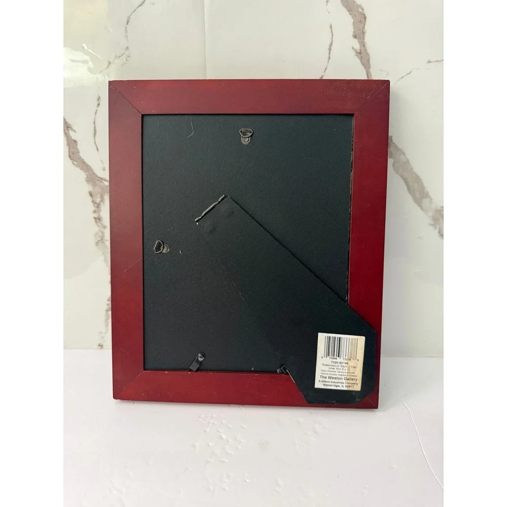 Vintage The Weston Gallery Rosewood 8x10 Picture Frame Black Inner Rim
